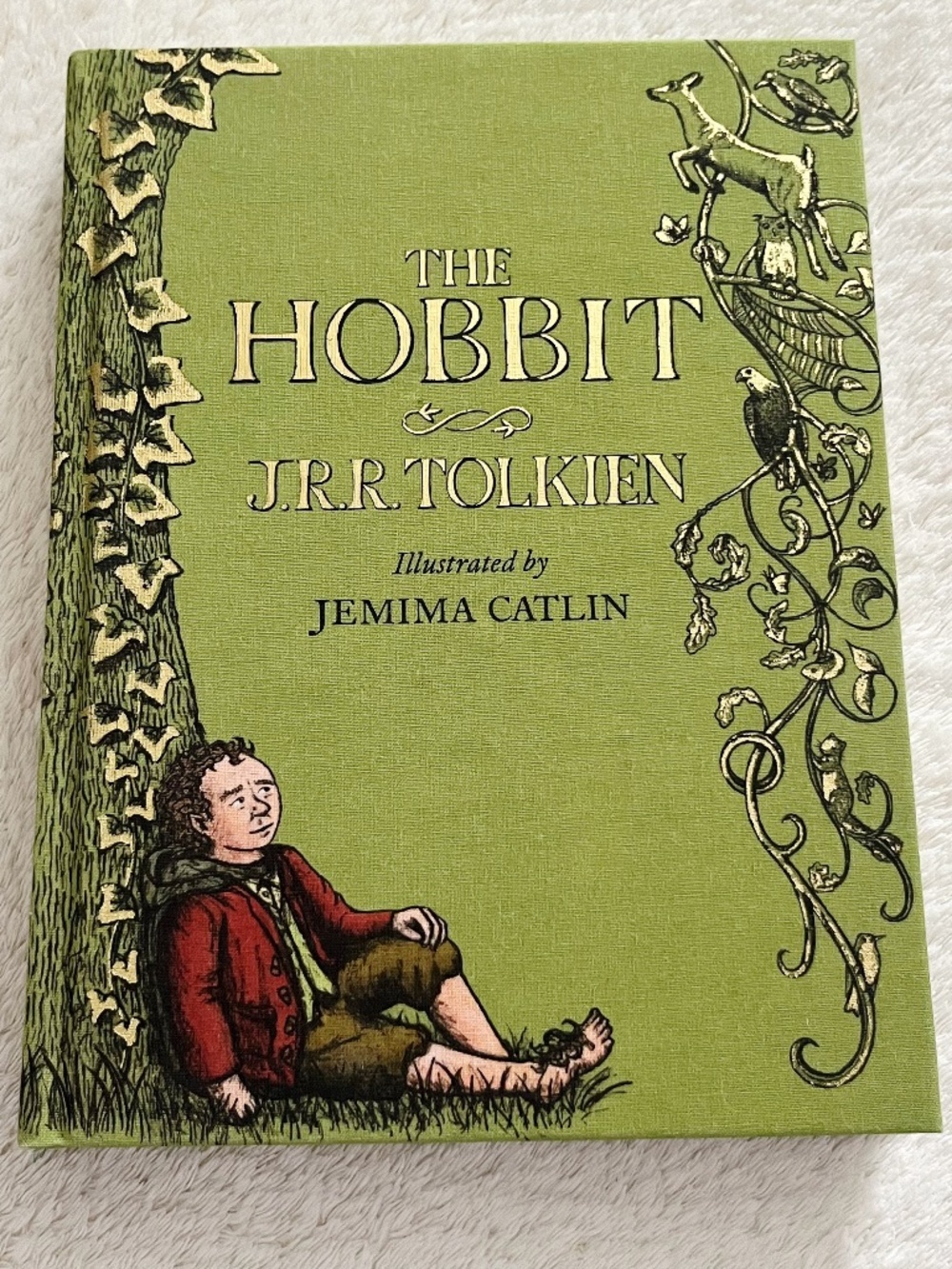 The Hobbit Illustrated Hardcover Edition Book J. R. R. Tolkien Jemima Catlin